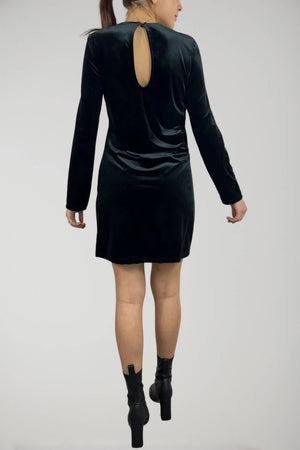 Vicolo Women's Chenille Dress with Cut-Out Detail