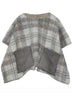 Magil Poncho Bambina con tasche in ecopelliccia