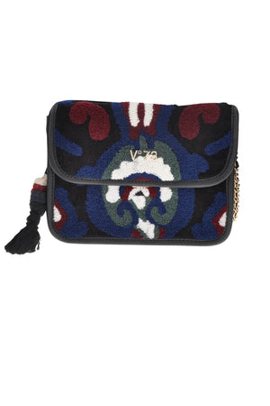 V° 73 Borsa Donna Melia con Disegni in Rilievo Cotone