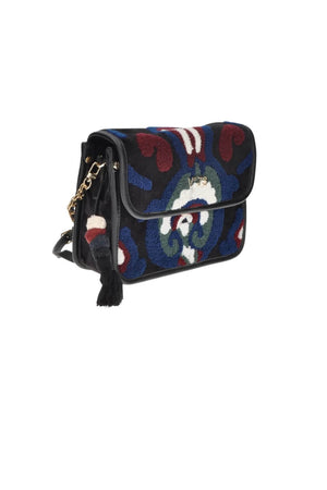 V° 73 Borsa Donna Melia con Disegni in Rilievo Cotone