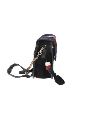V° 73 Borsa Donna Melia con Disegni in Rilievo Cotone