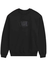 Vans Felpa Uomo Stampa Logo Centrale in Misto Cotone