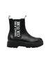 Chelsea da uomo Versace Jeans Couture in pelle e stampa logo laterale 