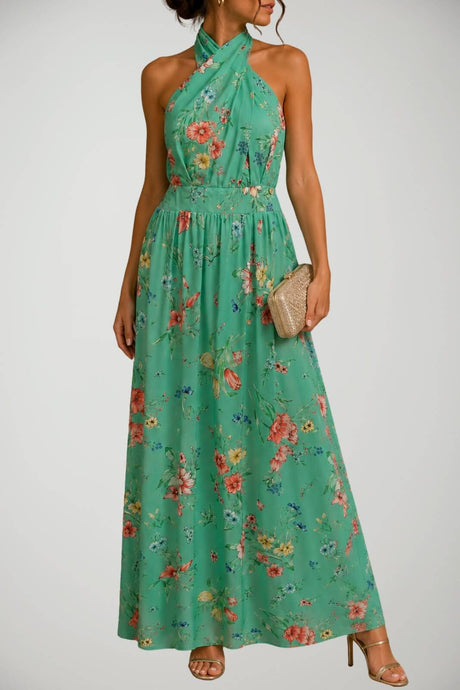 Abito da donna Very Simple lungo con stampa floreale