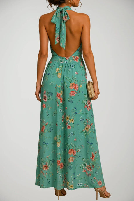 Abito da donna Very Simple lungo con stampa floreale