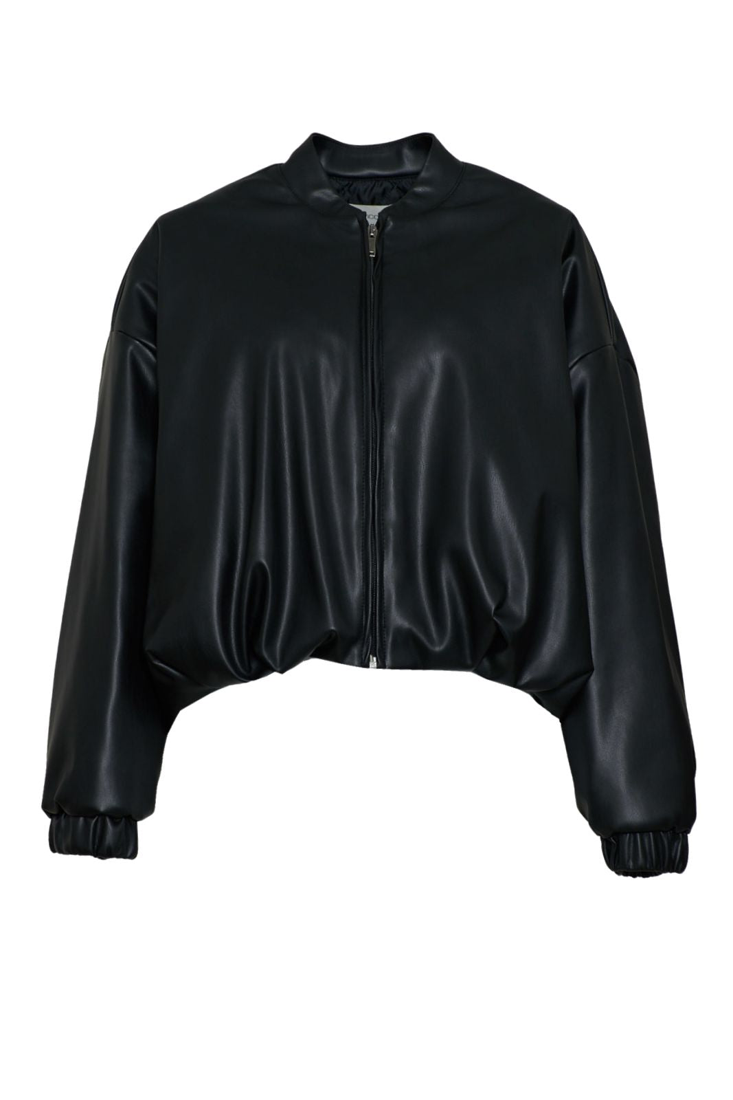 Vicolo bomber donna in pelle ecologica nero