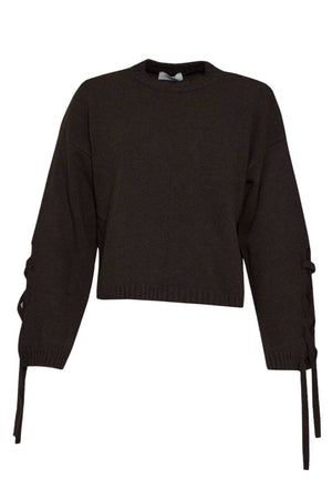 Vicolo maglia donna con laccetti ai polsi