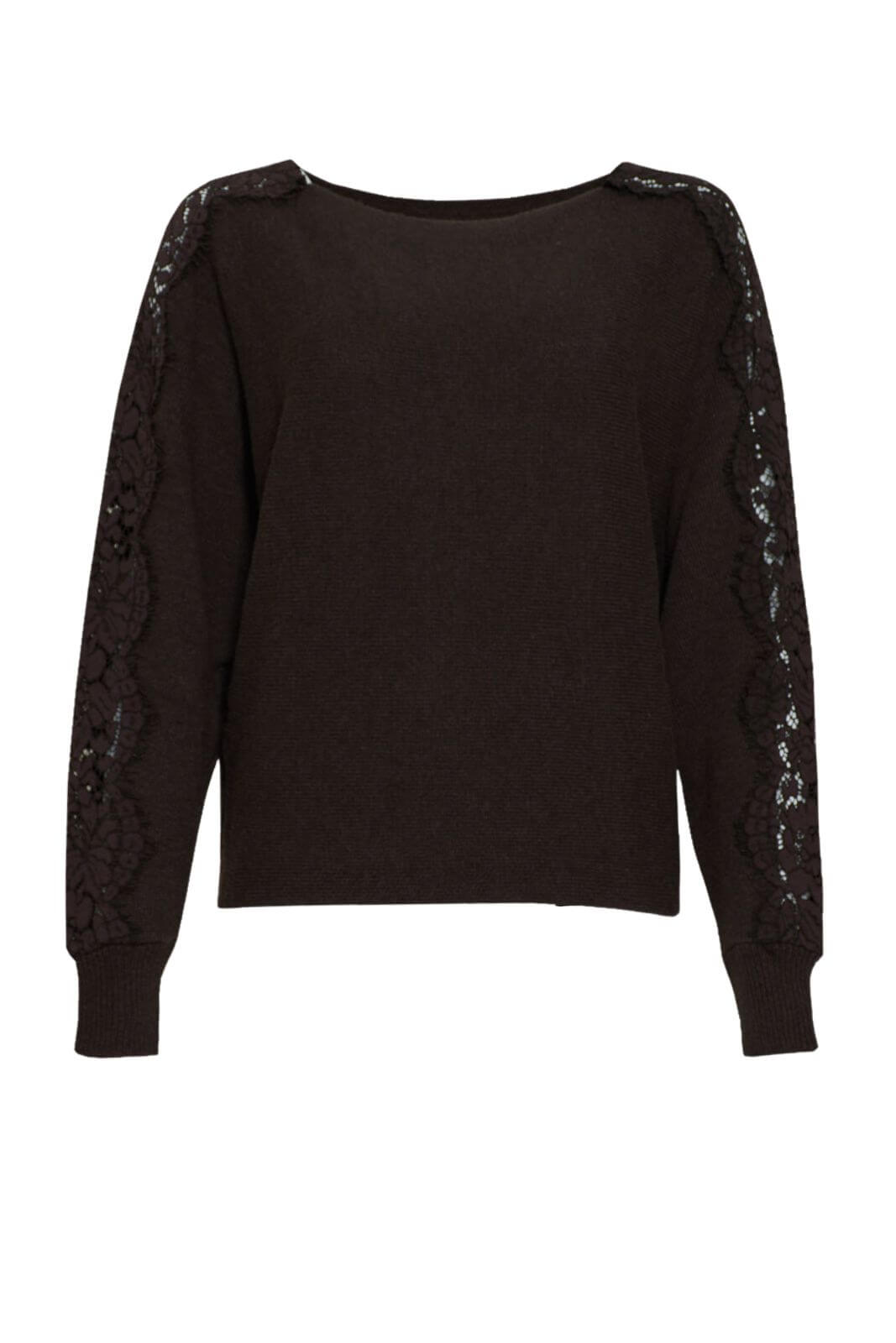 Vicolo maglia donna con inserti in pizzo