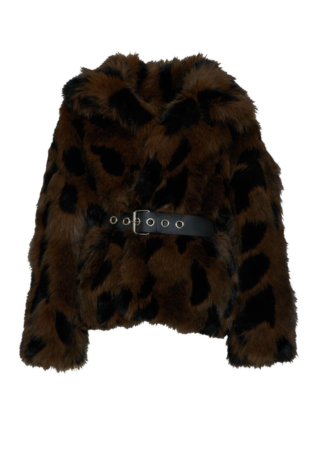 Vicolo pelliccia donna con cintura