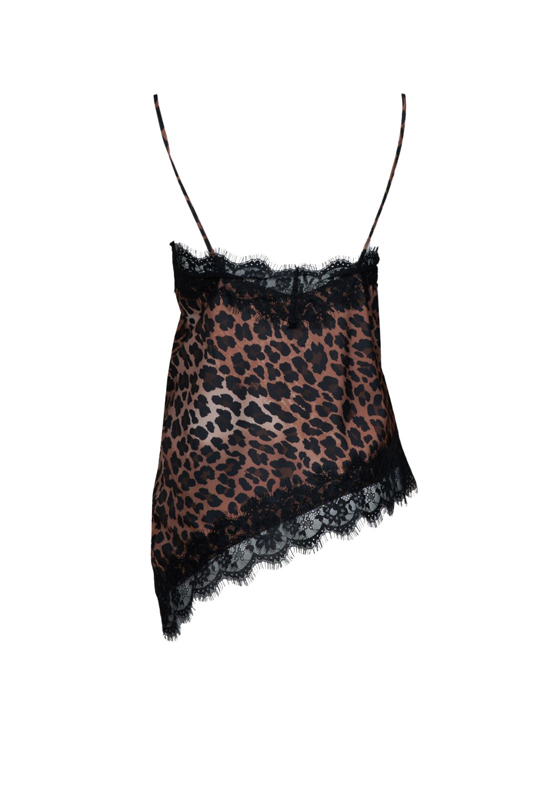 Vicolo canotta da donna animalier con pizzo