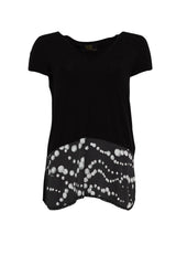 Via delle Perle T-Shirt Donna con perline e borchie