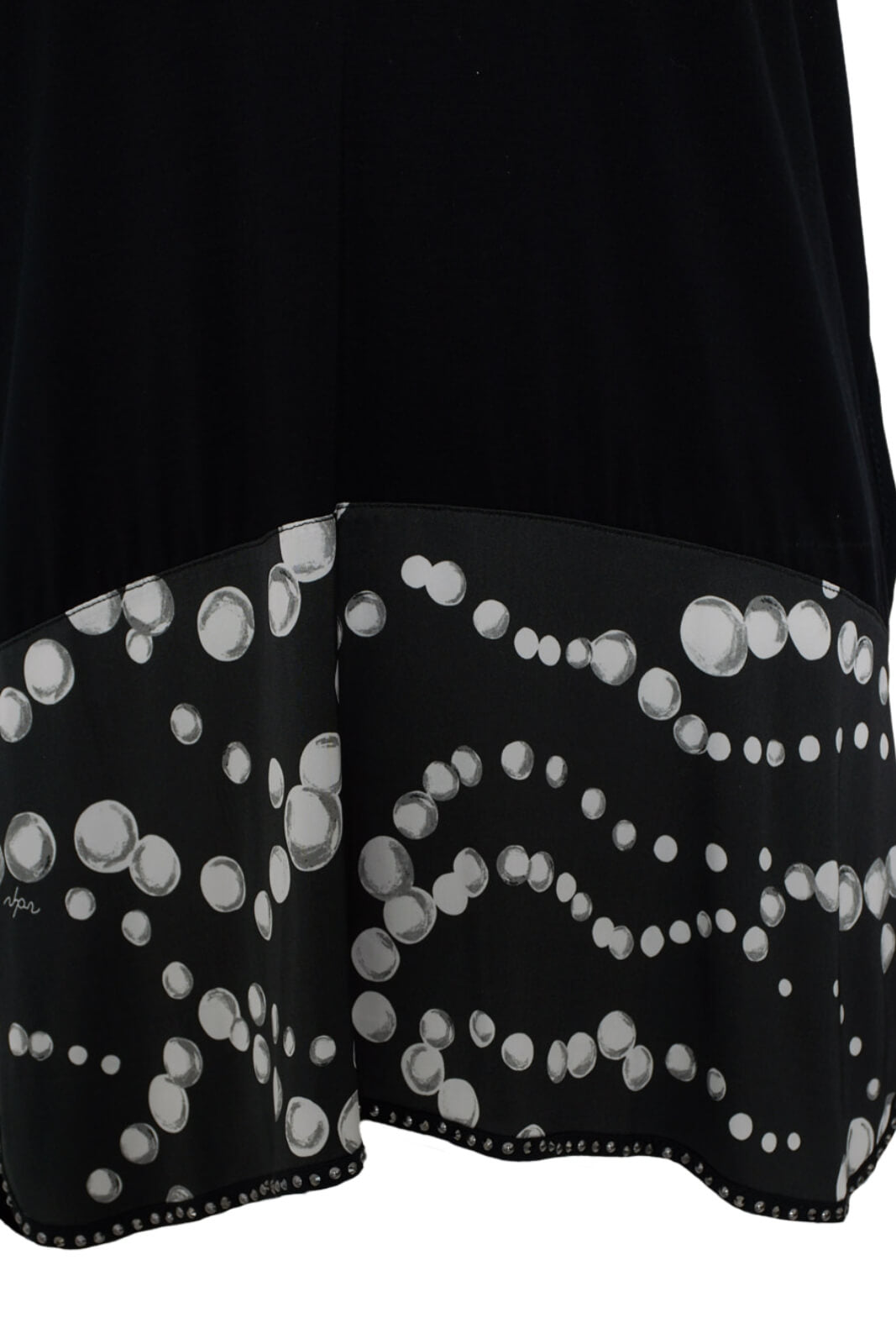 Via delle Perle T-Shirt Donna con perline e borchie