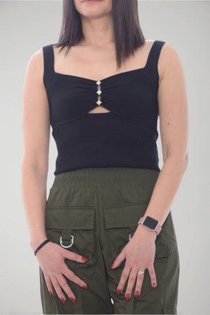Liu Jo top donna con strass