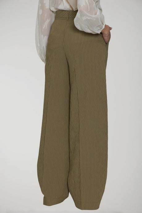 Pantalones acampanados a rayas para mujer de Liu Jo