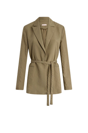 Liu Jo blazer donna a righe con cintura
