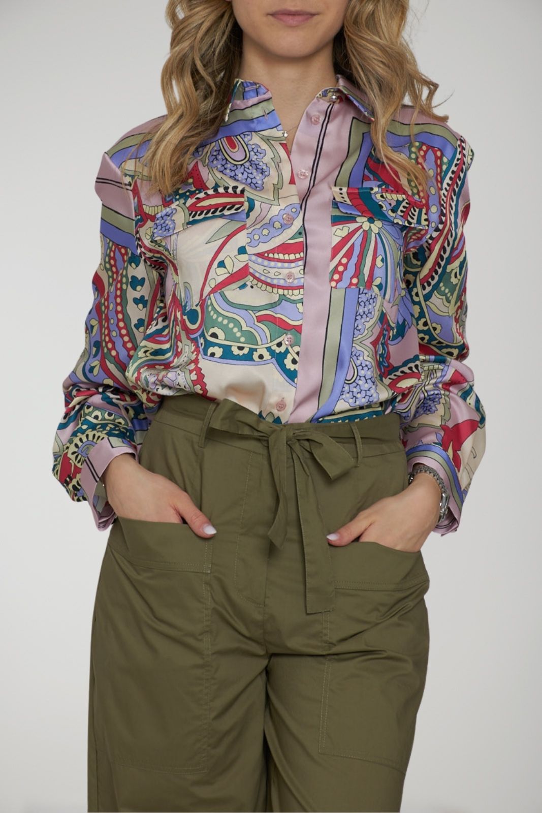 Liu Jo women's printed satin shirt