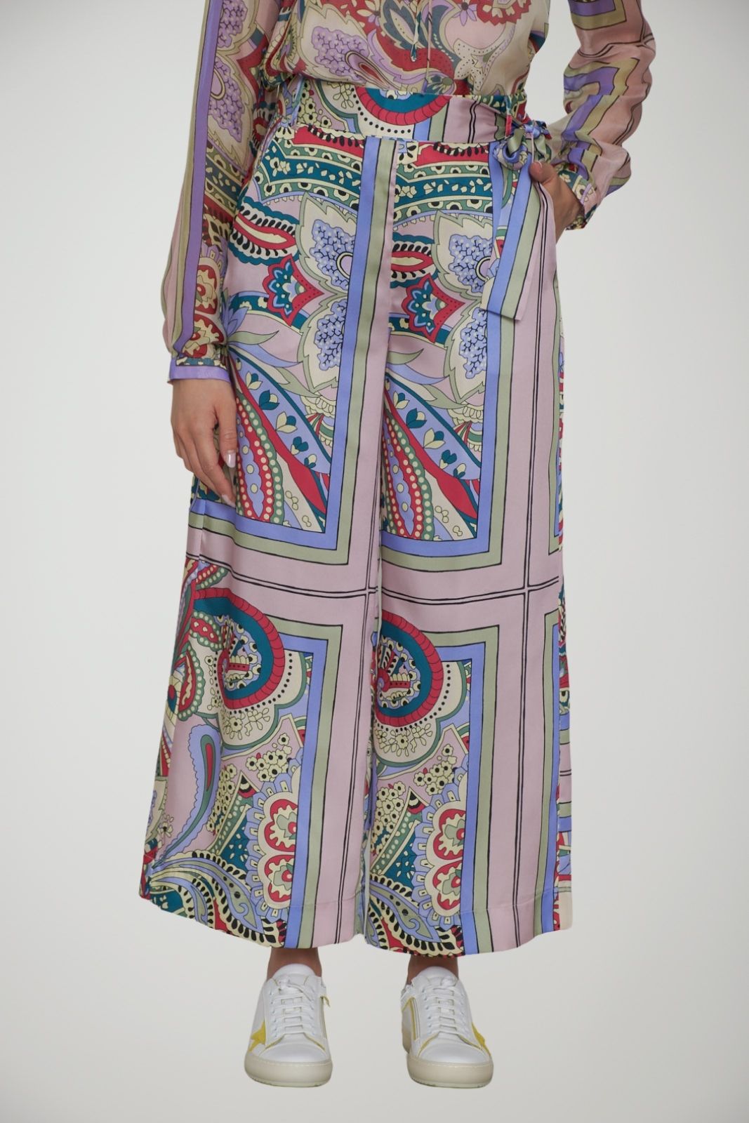Liu Jo women's printed satin trousers