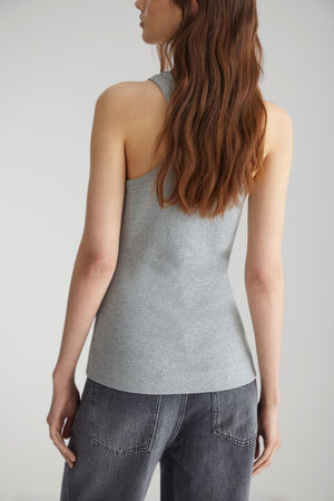 Liu Jo women's ribbed top with logo