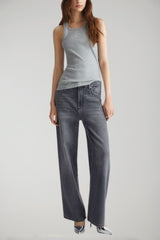 Liu Jo women's ribbed top with logo