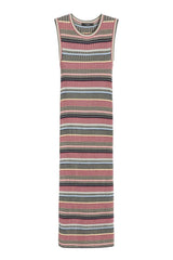 Weekend MaxMara Abito Donna longuette in viscosa multicolore