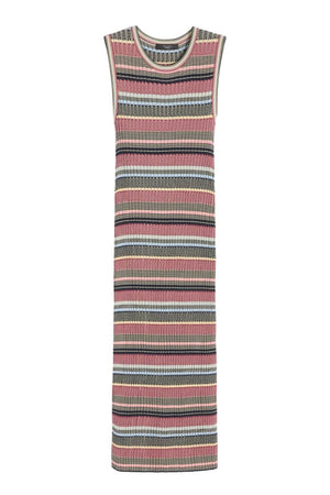 Weekend MaxMara Abito Donna longuette in viscosa multicolore