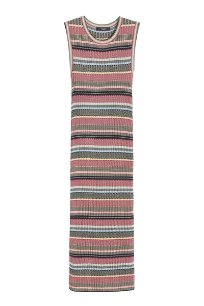 Weekend MaxMara Abito Donna longuette in viscosa multicolore