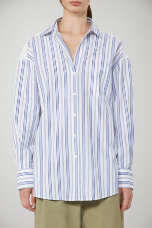 Weekend MaxMara Camicia Donna rigata con pizzo