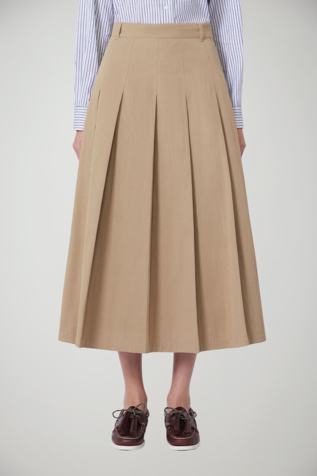 Weekend MaxMara Gonna Donna midi in gabardina svasata