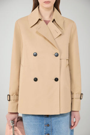 Weekend MaxMara Trench Donna  doppiopetto in gabardina