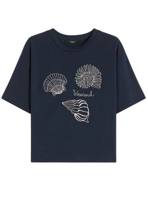Weekend MaxMara T-shirt Donna boxy fit con ricamo