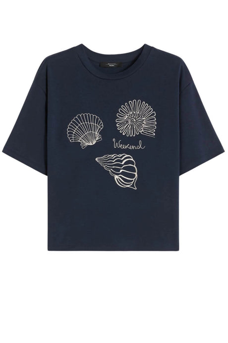 Weekend MaxMara T-shirt Donna boxy fit con ricamo