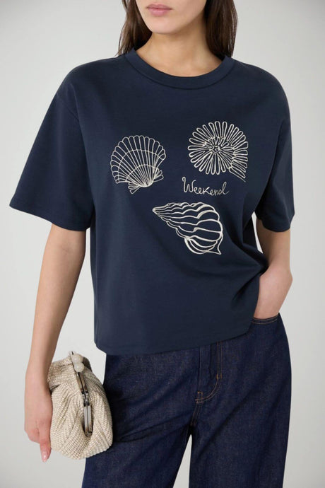 Weekend MaxMara T-shirt Donna boxy fit con ricamo