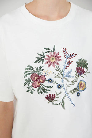 Weekend MaxMara T-shirt Donna con ricamo floreale