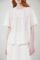 Weekend MaxMara Blusa Donna in lino traforata