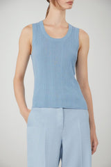 Weekend MaxMara Canotta Donna smanicata a coste