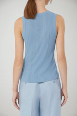 Weekend MaxMara Canotta Donna smanicata a coste