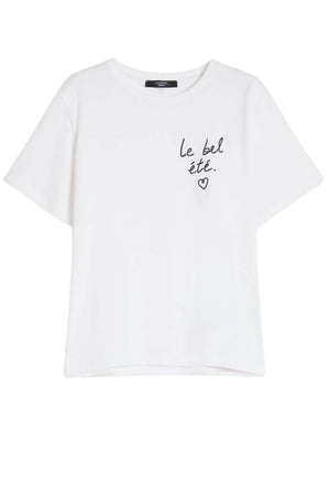 Weekend MaxMara T-shirt Donna regular fit con lettering