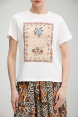 Weekend MaxMara T-shirt Donna in jersey con stampa centrale