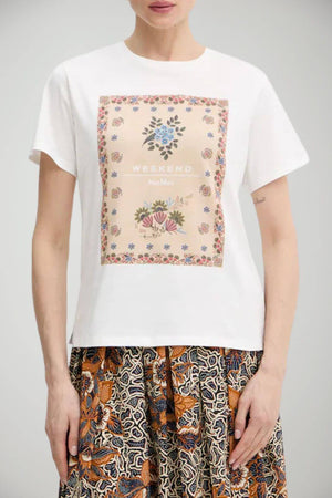 Weekend MaxMara T-shirt Donna in jersey con stampa centrale