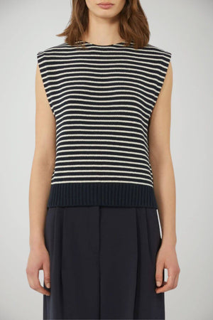 Weekend MaxMara Canotta Donna rigata misto cotone