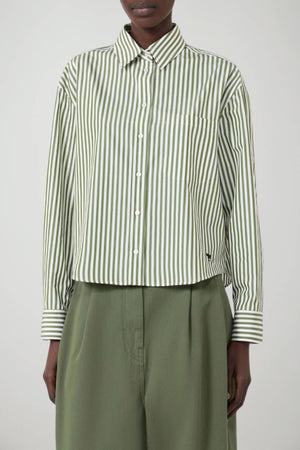 Weekend MaxMara Camicia Donna Boxy in popeline rigato