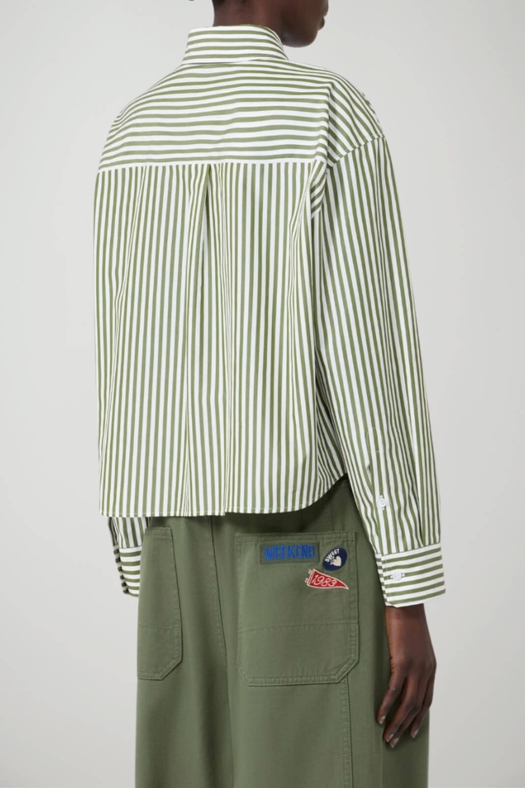 Weekend MaxMara Camicia Donna Boxy in popeline rigato