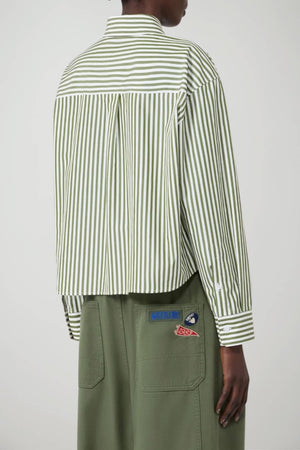 Weekend MaxMara Camicia Donna Boxy in popeline rigato