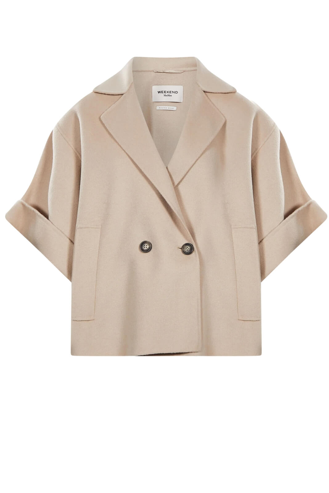 Weekend MaxMara Cappotto Donna corto in lana / Beige