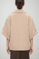 Weekend MaxMara Cappotto Donna corto in lana / Beige