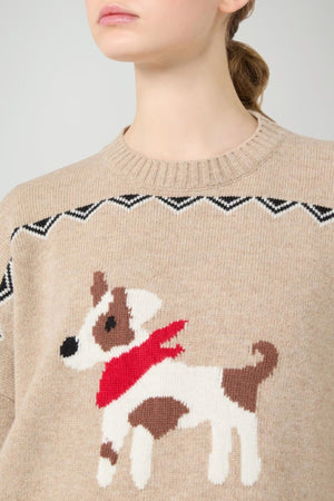 Weekend MaxMara Maglia Donna ampia in lana jacquard