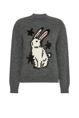 Weekend MaxMara Maglia Donna con motivo intarsiato / Grigio Scuro