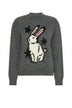 Weekend MaxMara Maglia Donna con motivo intarsiato / Grigio Scuro