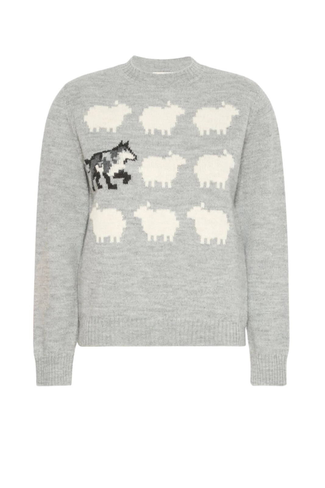 Weekend MaxMara Maglia Donna con motivo intarsiato / Grigio