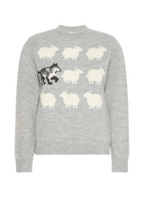 Weekend MaxMara Maglia Donna con motivo intarsiato / Grigio